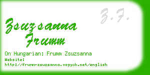 zsuzsanna frumm business card